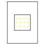 Постер  "Faith Hope Love" Yellow