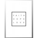Постер "Faith Hope Love" Gray
