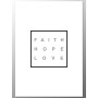 Постер "Faith Hope Love" Gray
