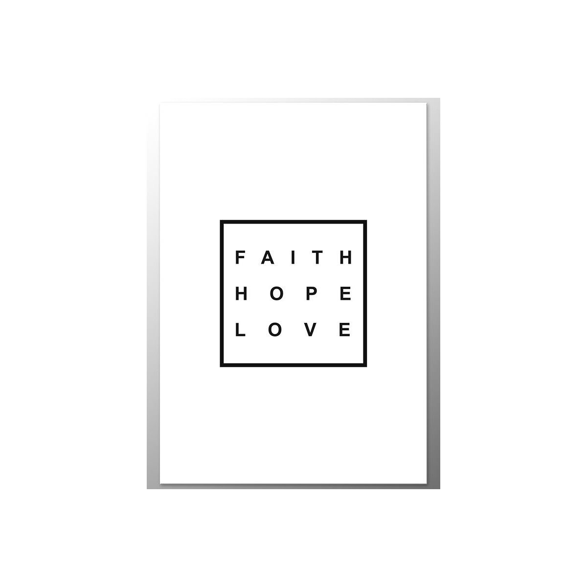 Постер "Faith Hope Love" Black
