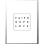 Постер "Faith Hope Love" Black
