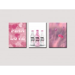 Комплект постерів "Pink love"