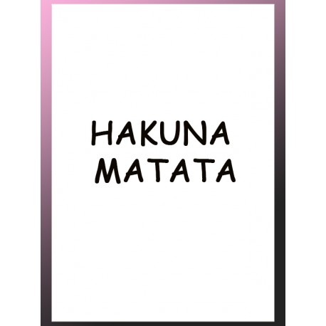 Комплект постеров "Hakuna Matata"
