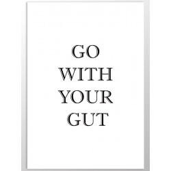 Комплект постеров "Go with your gut"