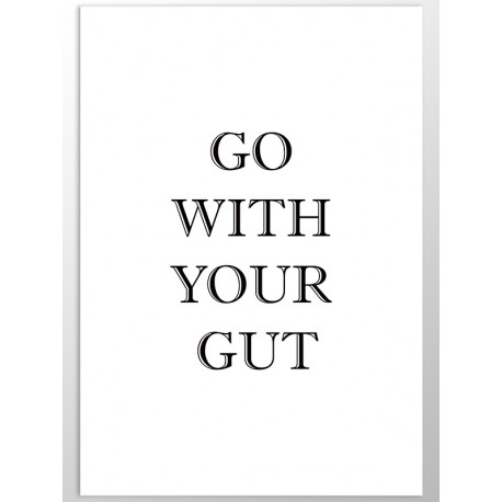 Комплект постеров "Go with your gut"