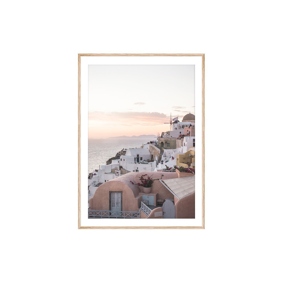 Постер в рамке "Santorini"