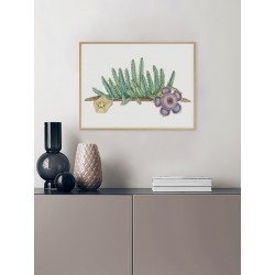 Постер в рамке "Cactus Art"