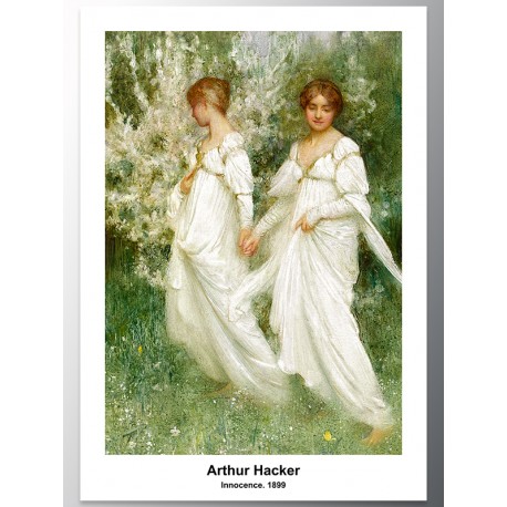 Постер "Невинність. Артур Хакер. 1899"