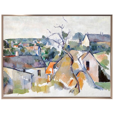 Постер в рамке "Крыши. Поль Сезанн. 1883"