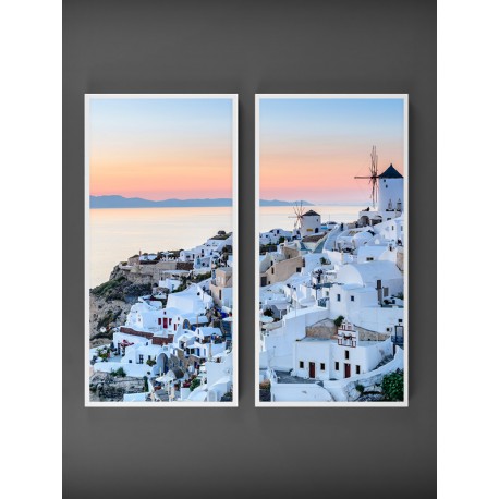 Комплект постеров в рамках "Santorini"