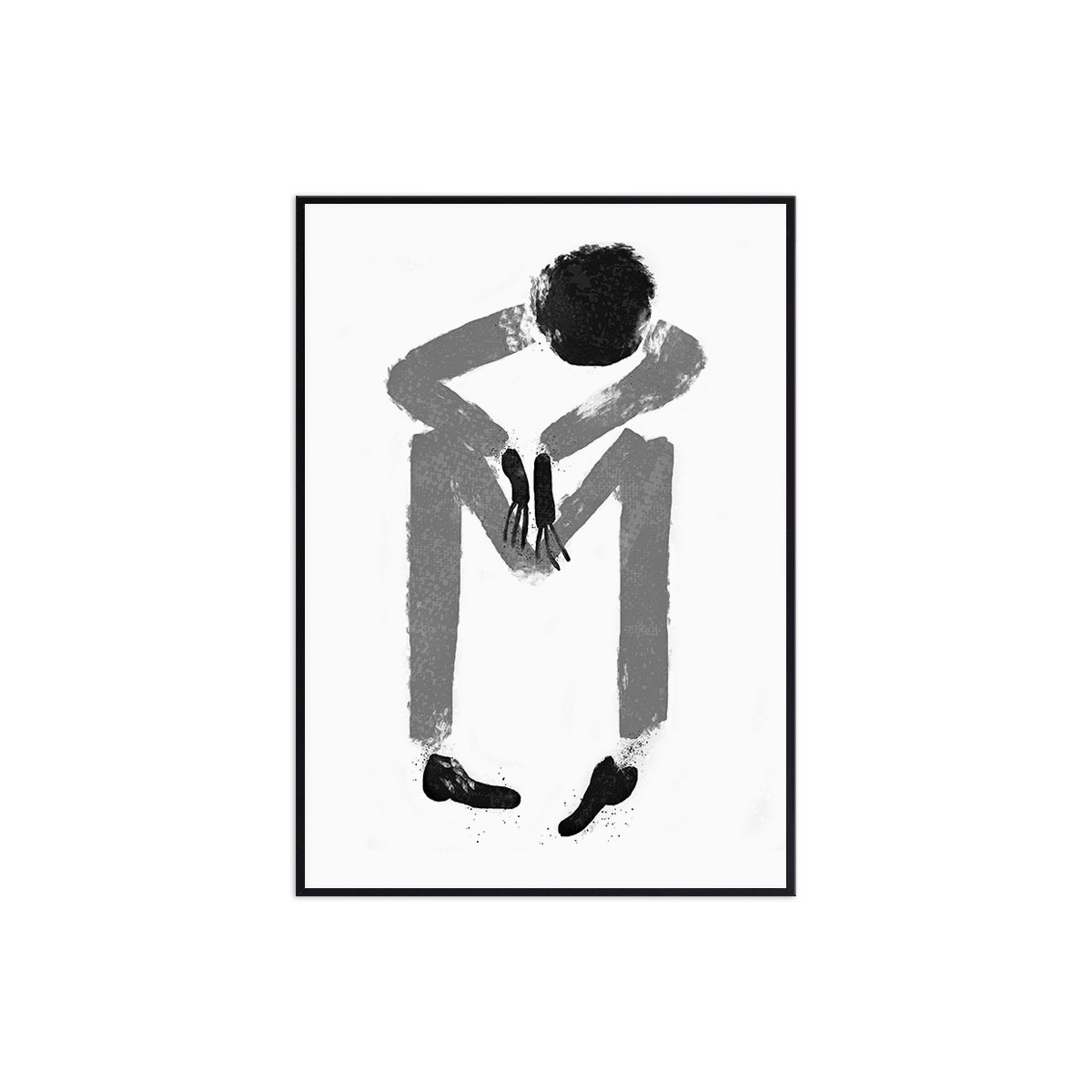 Постер в рамке "Anxiety Art"