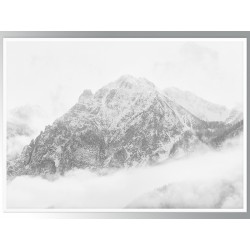 Постер в рамке "Black-white mountains"