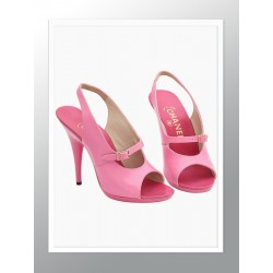 Постер в рамке "Chanel Vintage Pink Sandal Shoes, 1995"