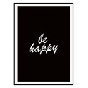 Постер в рамке "Будь счастлив"