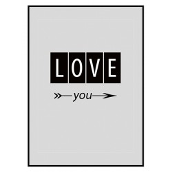 Постер в рамке "Любовь"