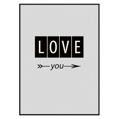 Постер в рамке "Любовь"