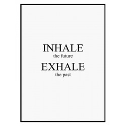 Постер в рамке "Inhale-exhale"