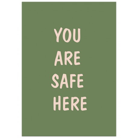 Постер "Вы здесь в безопасности"