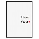 Постер в рамці "I love you"
