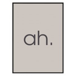 Постер в рамке "ah"
