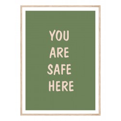 Постер в рамці "Ви тут у безпеці"