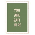 Постер в рамке "Вы здесь в безопасности"
