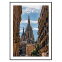Постер в рамке "Собор Святого Креста и святой Евлалии. Барселона, Испания"