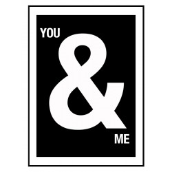 Постер в рамке "You&Me"
