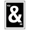 Постер в рамке "You&Me"