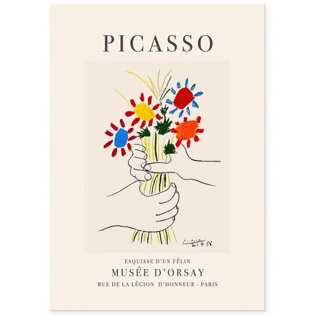 Постер "Букет цветов, 1958. Пабло Пикассо"