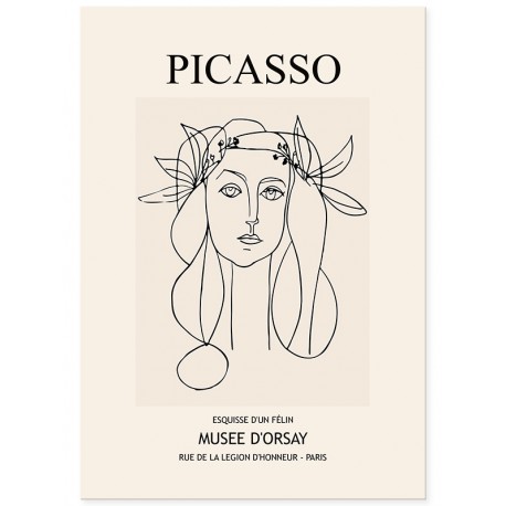 Постер "Портрет Франсуазы Жило. Пабло Пикассо"