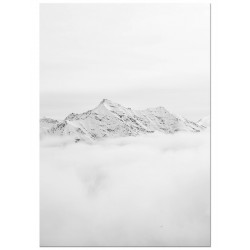 Постер "Black-white mountains"
