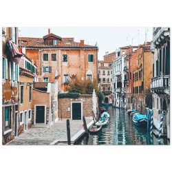 Постер "Canal with gondola, Venice, Italy"