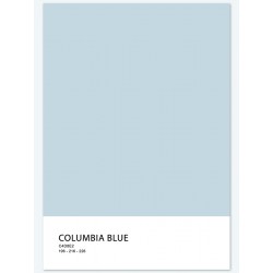 Постер "Columbia blue Pantone"