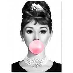 Постер "Рожева гумка Одрі Хепберн"