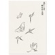 Постер "Abstract Japanese Bird. Kagezami"
