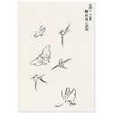 Постер "Abstract Japanese Bird. Taguchi Tomoki"