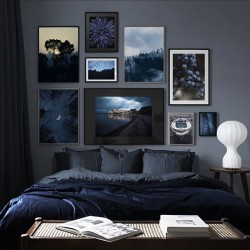Комплект постерів в рамках "Blue night"