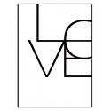 Постер в рамці "Love" розмір на вибір