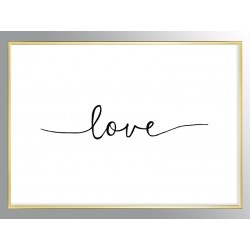 Постер в рамке "Love"