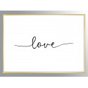 Постер в рамке "Love"