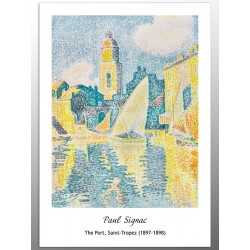 Постер "Paul Signac "Port, Saint-Tropez"