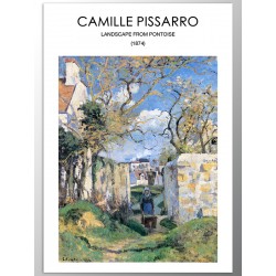 Постер "Peasant woman with a cart. 1874. Camille Pissarro"