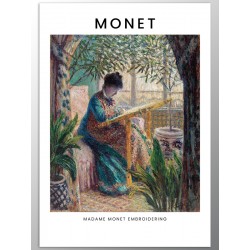 Постер "Клод Моне. Вишивка мадам Моне. 1875 рік"