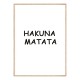 Комплект постеров в рамках "Hakuna matata"