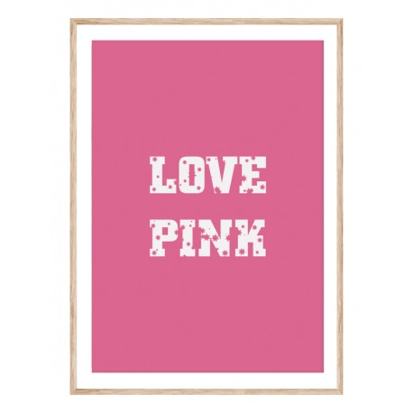 Постер в рамці "Love pink"