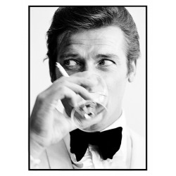 Постер в рамке "Roger Moore, James Bond 007"