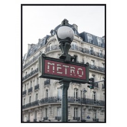 Постер в рамці "Metro in Paris"