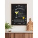 Постер в рамці "Margarita cocktail recipe"