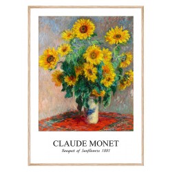 Постер в рамке "Sunflowers, 1881, Claude Monet"